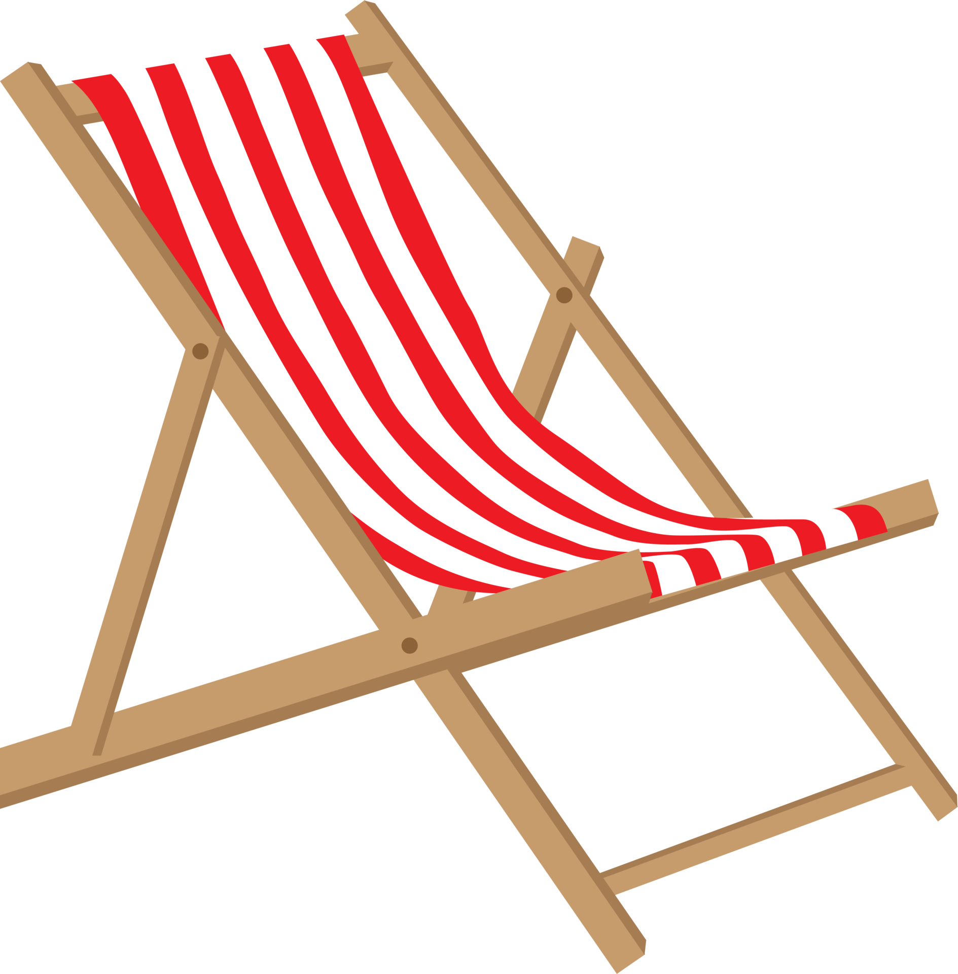 Beach Chair Stripe Flat Icon Design 19841464 PNG