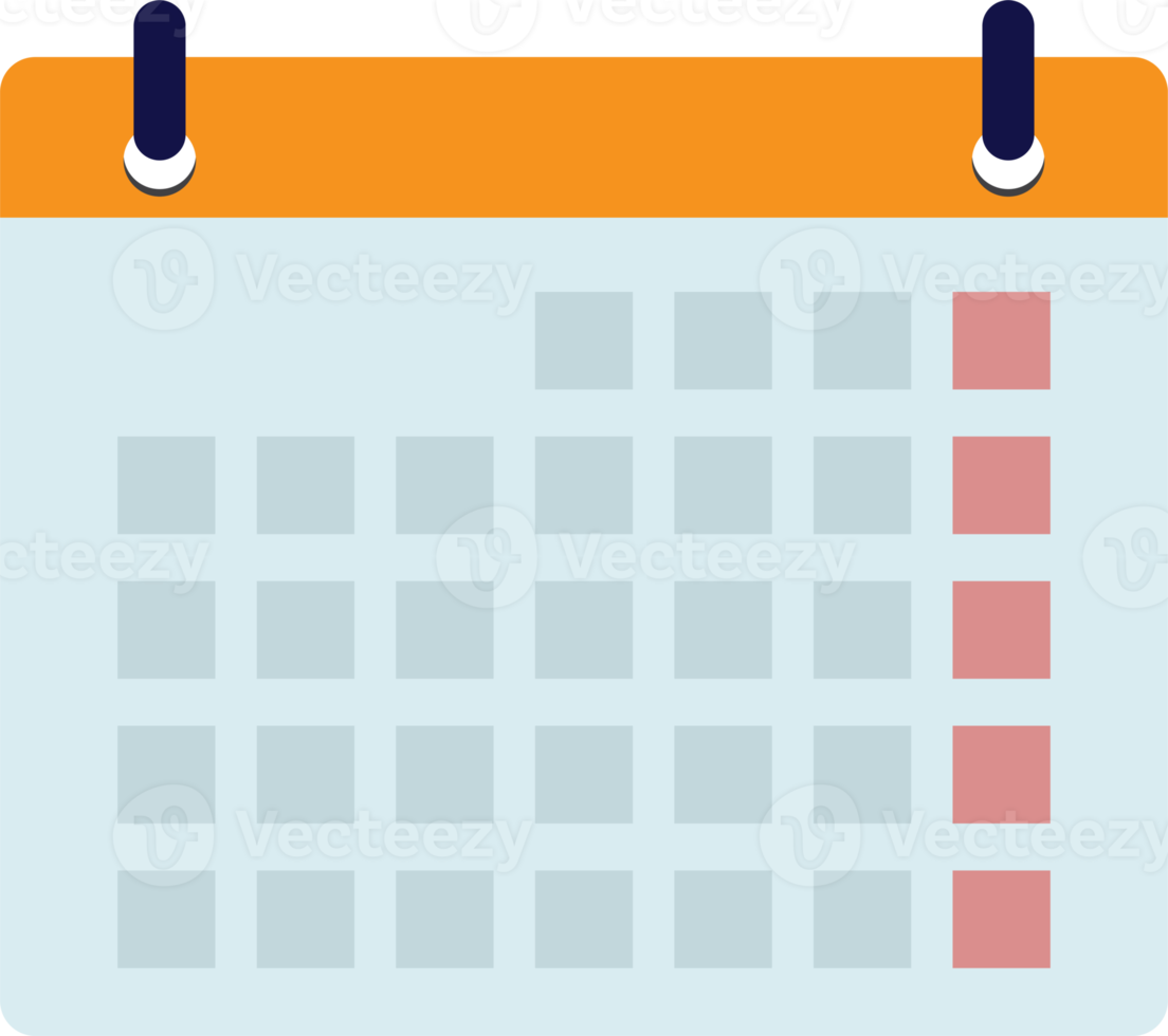 calendario plano icono png