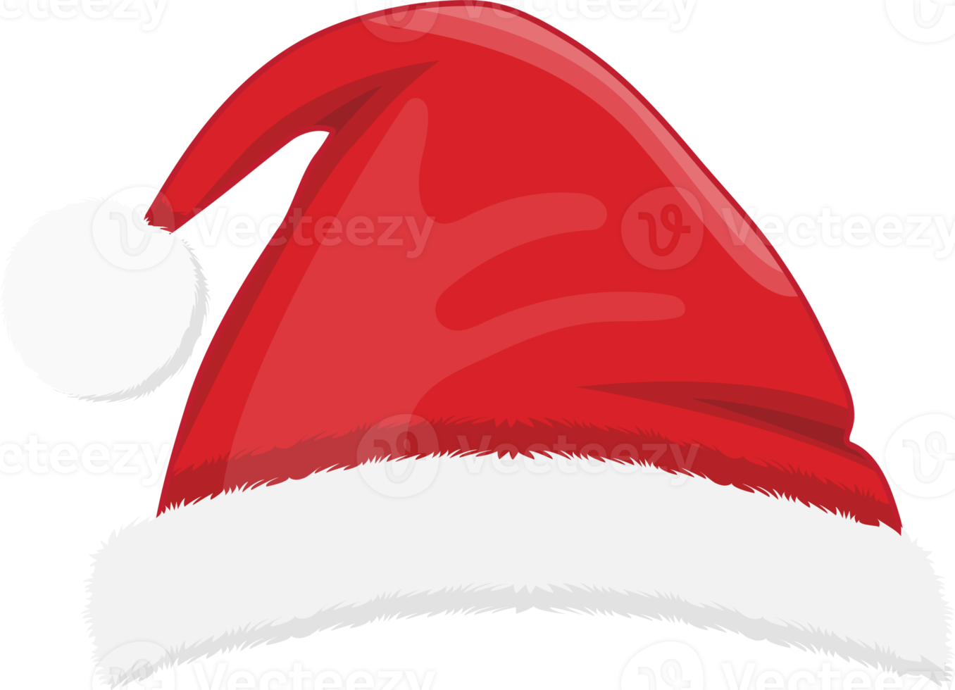 Navidad sombrero o Papa Noel sombrero en nuevo año fiesta dibujos animados diseño png