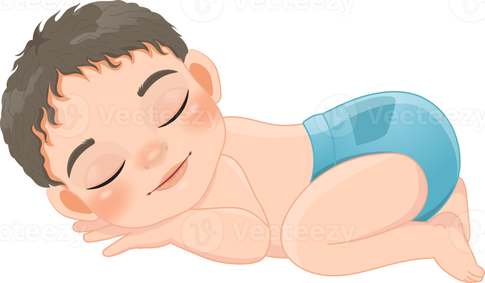 Baby Boy Sleeping Cartoon Character png