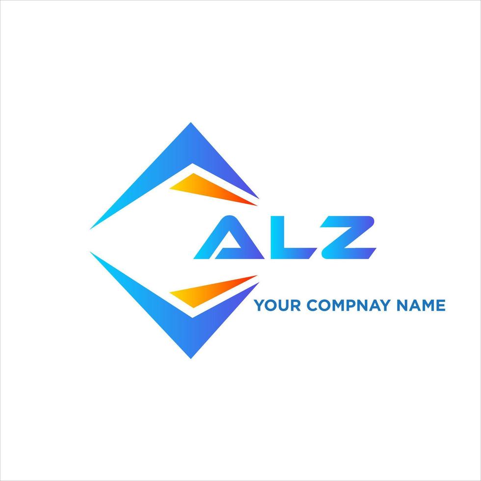 alz resumen tecnología logo diseño en blanco antecedentes. alz creativo iniciales letra logo concepto. vector