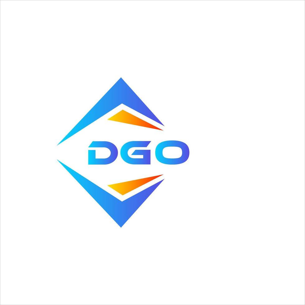 DGO abstract technology logo design on white background. DGO creative initials letter logo concept. vector