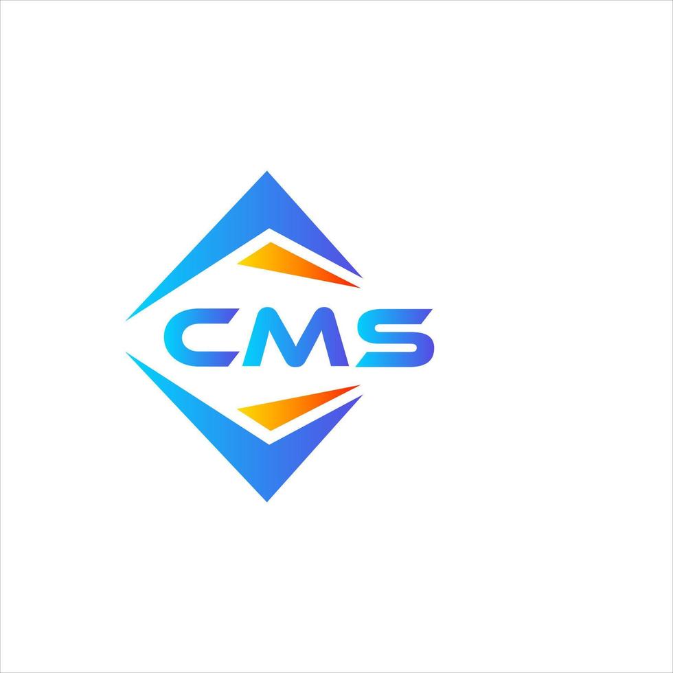 CMS abstract technology logo design on white background. CMS creative initials letter logo concept. vector