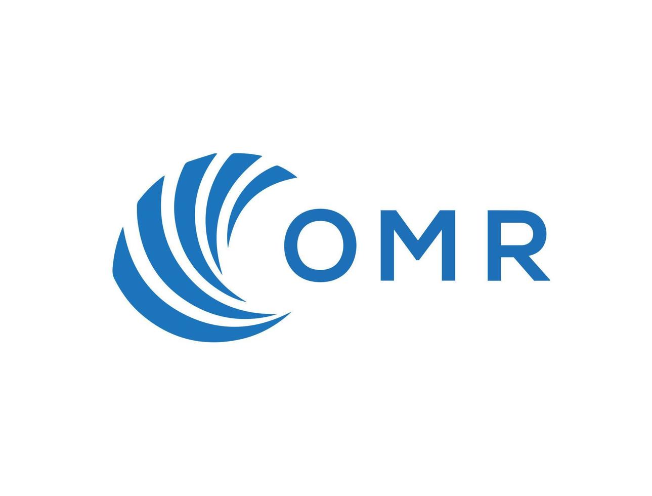 OMR letter logo design on white background. OMR creative circle letter logo concept. OMR letter design. vector
