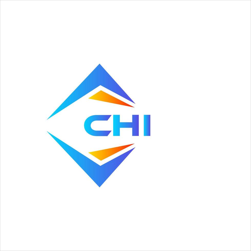 CHI abstract technology logo design on white background. CHI creative initials letter logo concept. vector