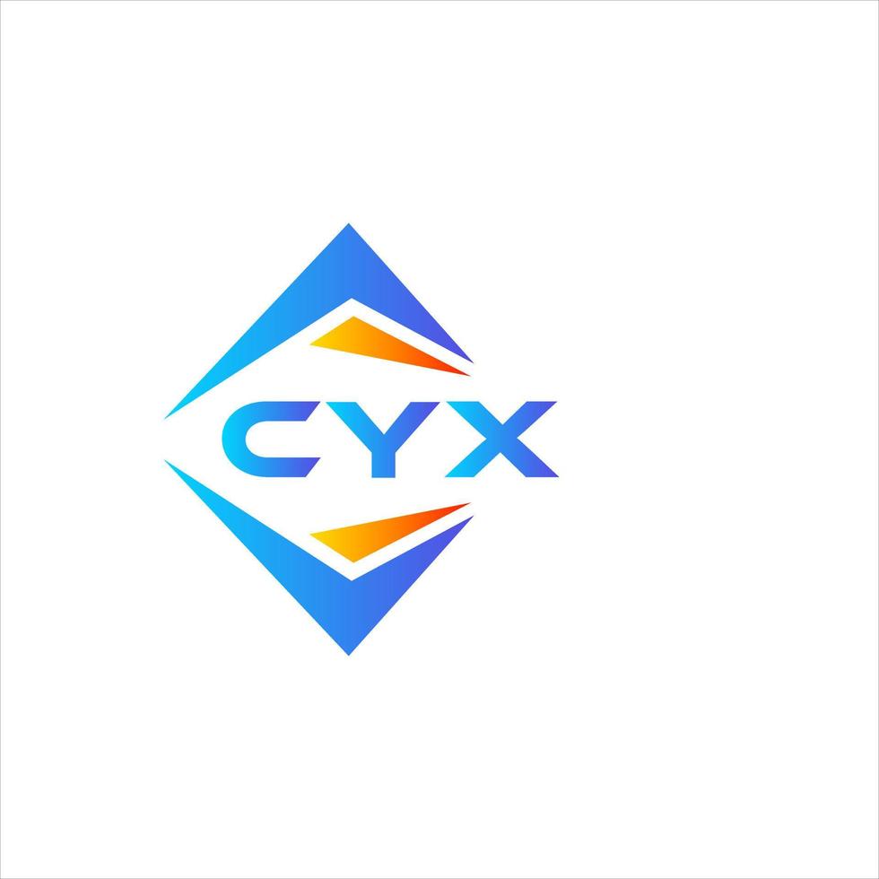 CYX abstract technology logo design on white background. CYX creative initials letter logo concept. vector