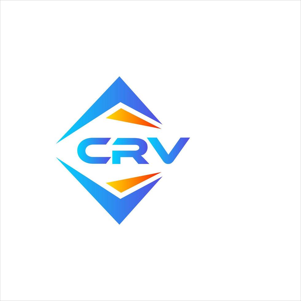 CRV resumen tecnología logo diseño en blanco antecedentes. CRV creativo iniciales letra logo concepto. vector
