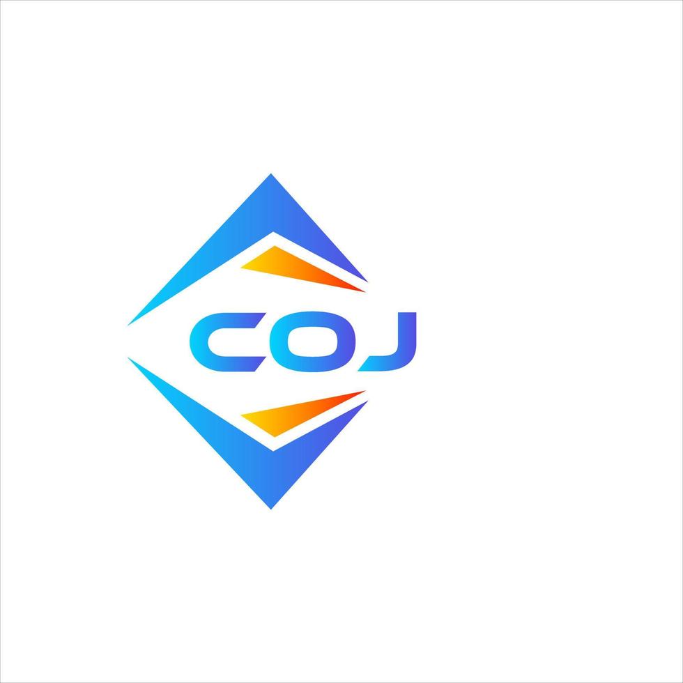 coj resumen tecnología logo diseño en blanco antecedentes. coj creativo iniciales letra logo concepto. vector