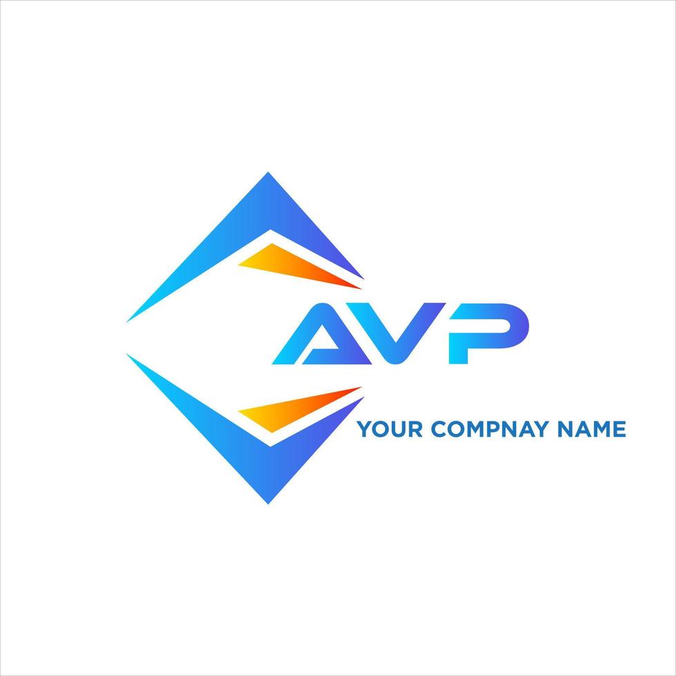 AVP abstract technology logo design on white background. AVP creative initials letter logo concept. vector