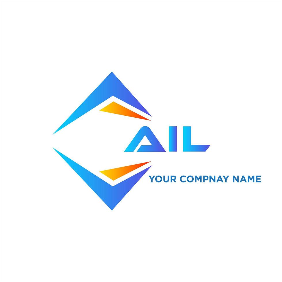 AIL abstract technology logo design on white background. AIL creative initials letter logo concept. vector
