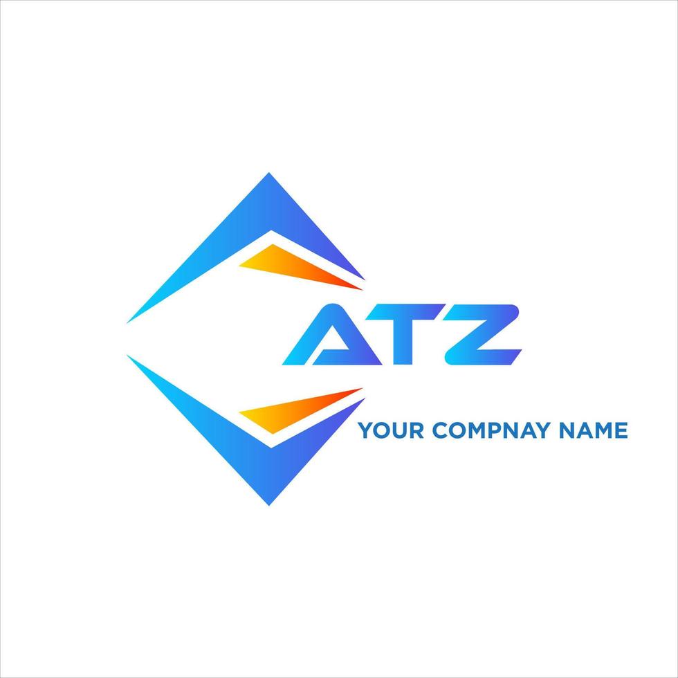 ATZ abstract technology logo design on white background. ATZ creative initials letter logo concept. vector