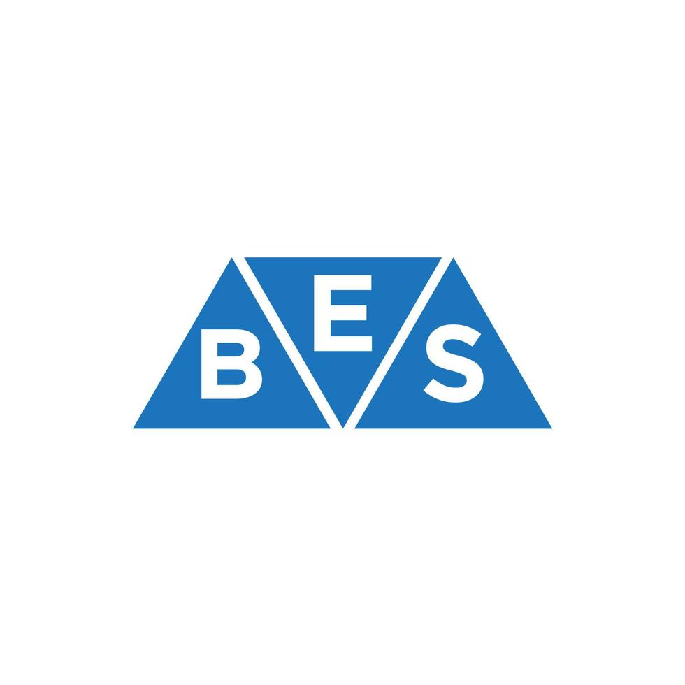 EBS triangle shape logo design on white background. EBS creative initials letter logo concept.EBS triangle shape logo design on white background. EBS creative initials letter logo concept. vector