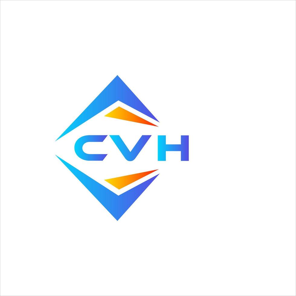 cvh resumen tecnología logo diseño en blanco antecedentes. cvh creativo iniciales letra logo concepto. vector