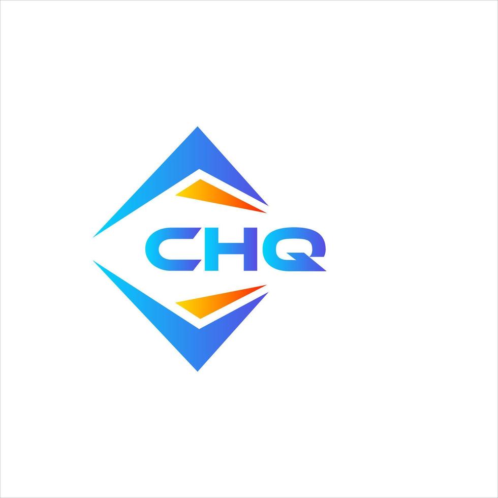 CHQ abstract technology logo design on white background. CHQ creative initials letter logo concept. vector