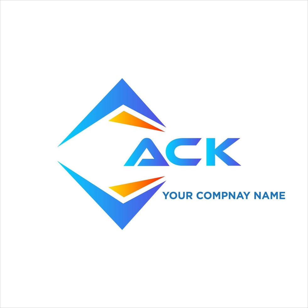 ACK abstract technology logo design on white background. ACK creative initials letter logo concept. vector