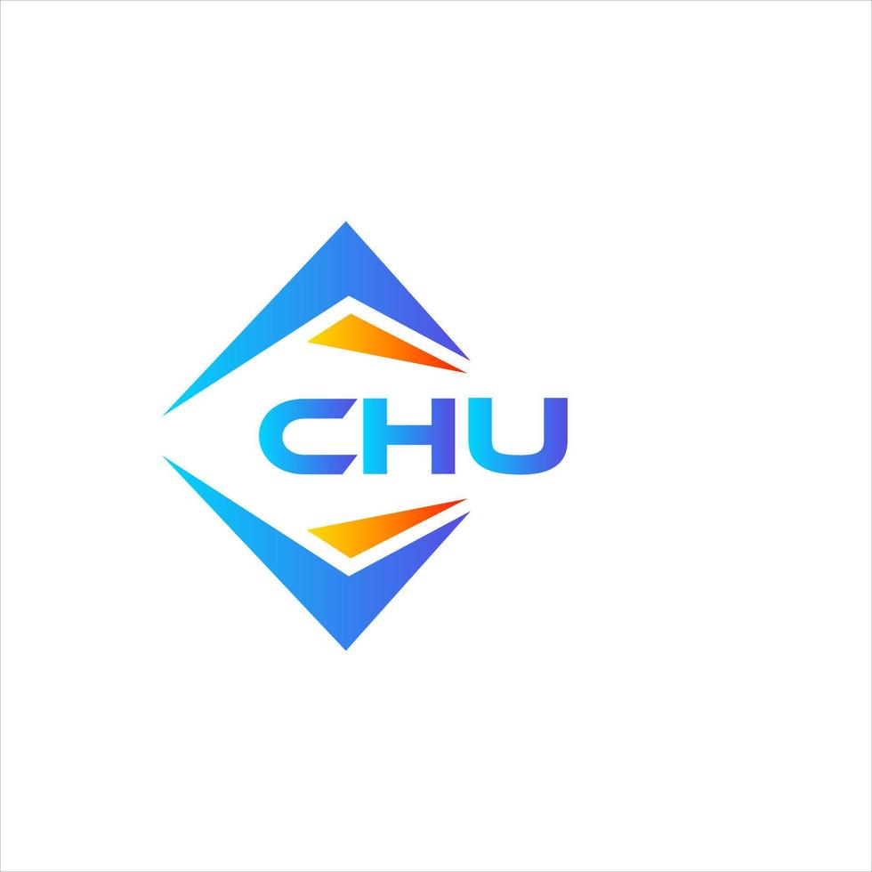 chu resumen tecnología logo diseño en blanco antecedentes. chu creativo iniciales letra logo concepto. vector