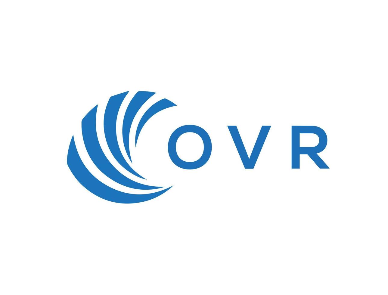 OVr letter logo design on white background. OVr creative circle letter logo concept. OVr letter design. vector