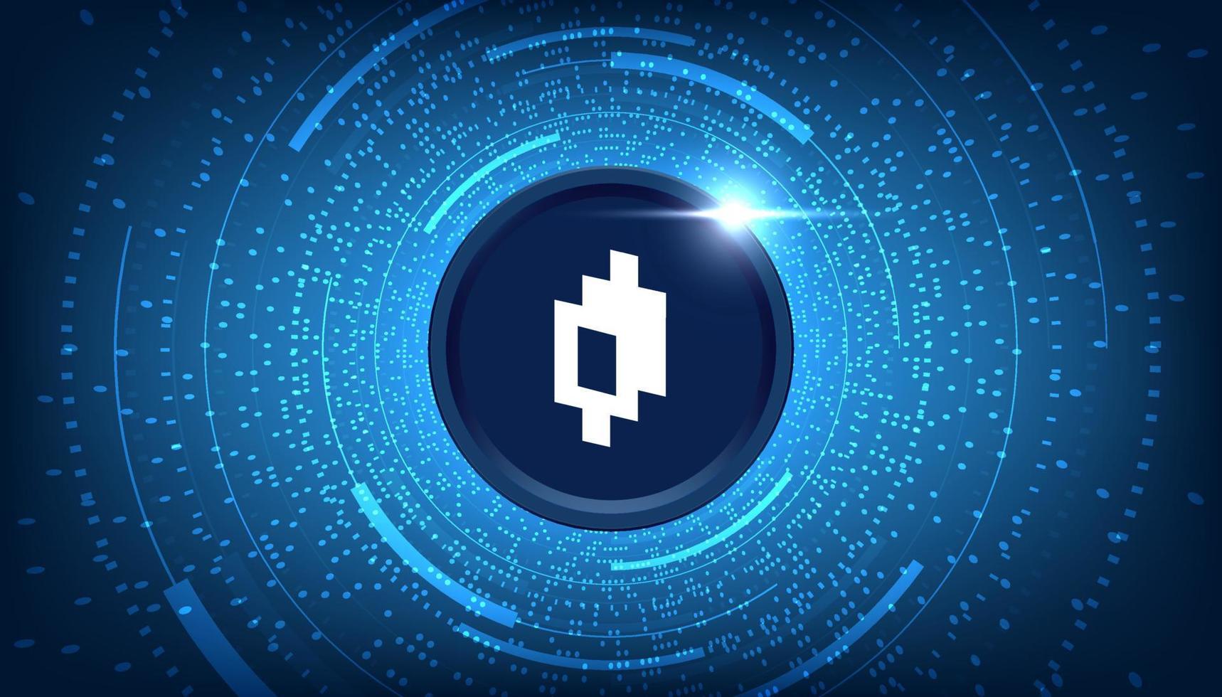 Mirror Protocol MIR coin cryptocurrency concept banner background. vector
