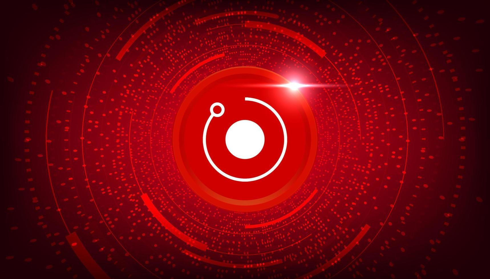 Render Token RNDR coin cryptocurrency concept banner background. vector