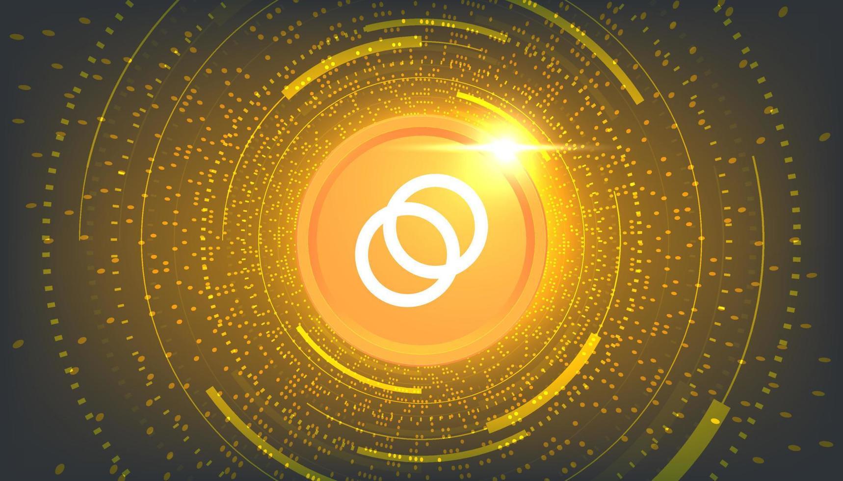 CELO coin cryptocurrency concept banner background. vector