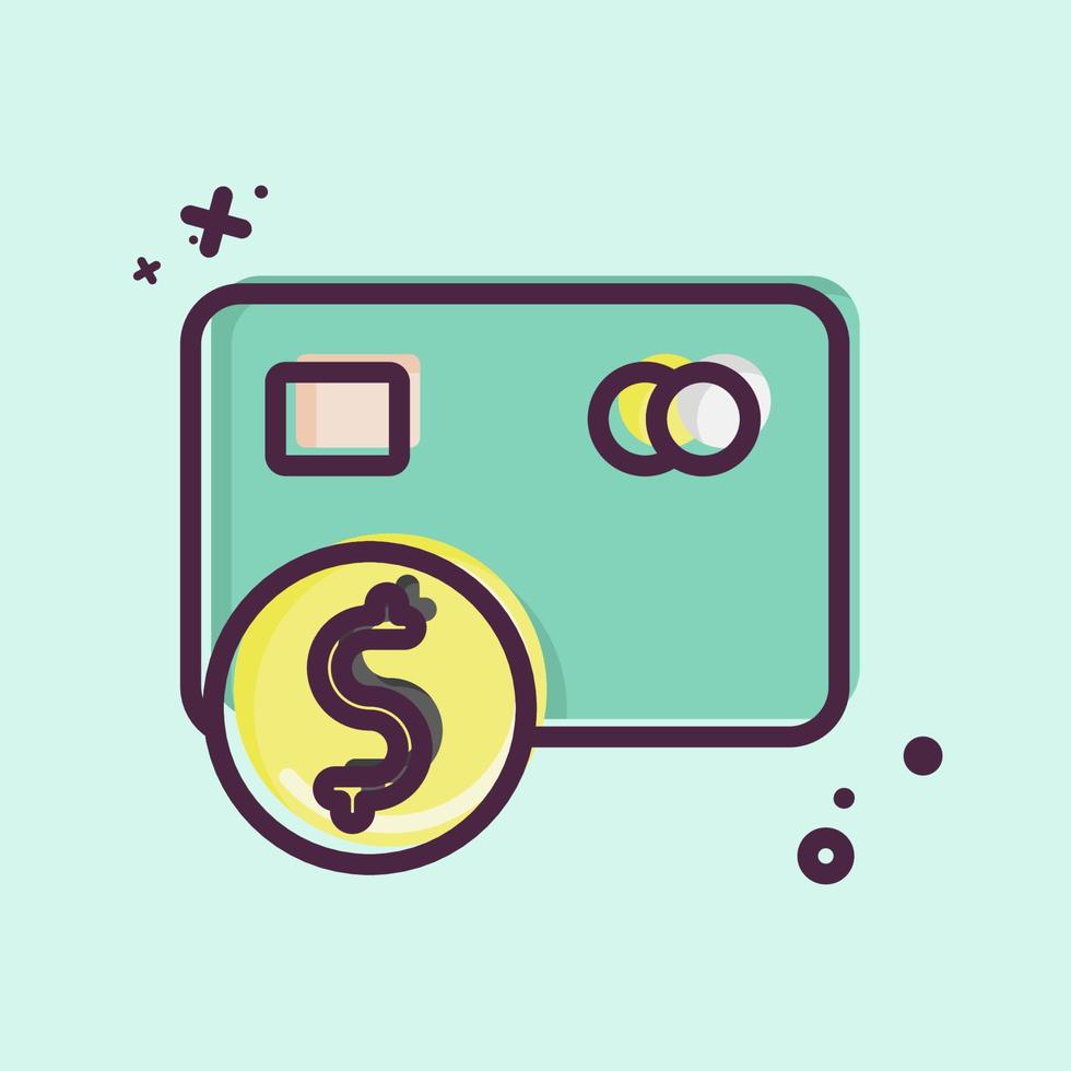 Icon Payment Options. related to Contactless symbol. MBE Style. simple design editable. simple illustration vector