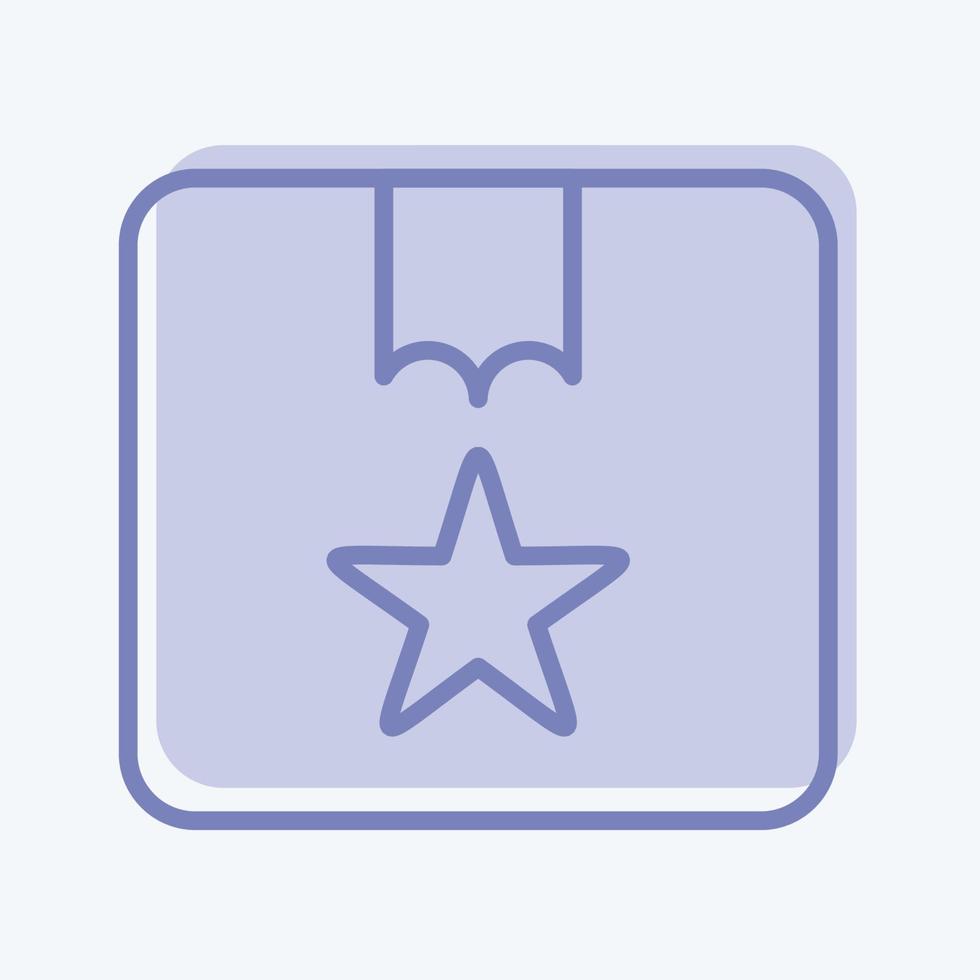 Icon Best Buy. related to Contactless symbol. Two Tone Style. simple design editable. simple illustration vector