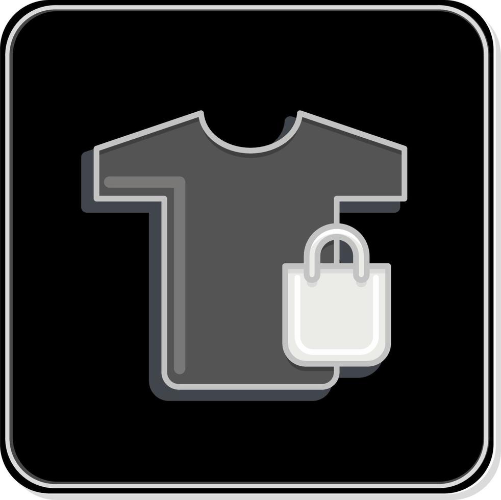 Icon Merchandise. related to Contactless symbol. Glossy Style. simple design editable. simple illustration vector