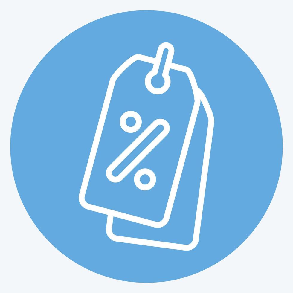 Icon Promotion. related to Contactless symbol. Blue Eyes Style. simple design editable. simple illustration vector