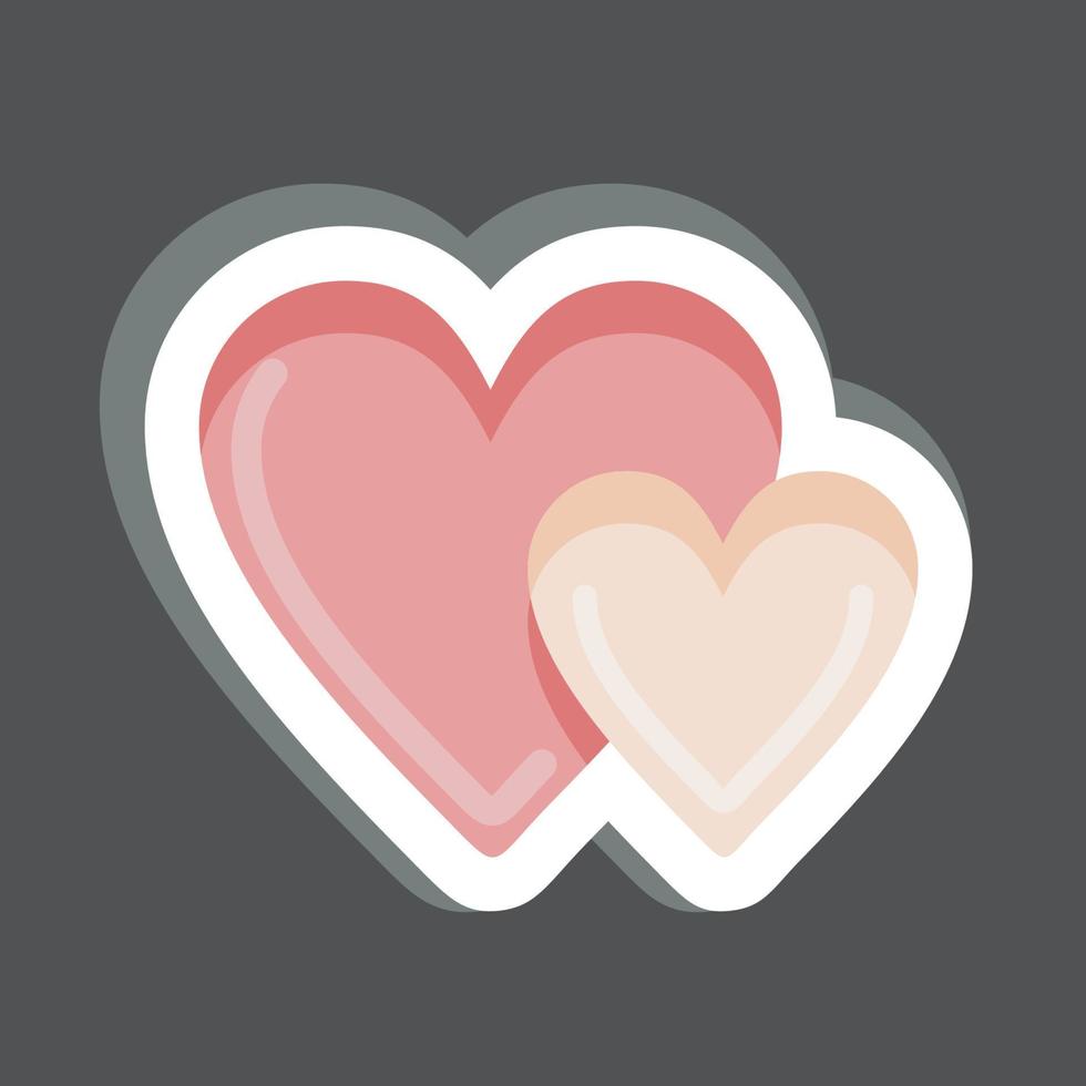 Sticker Favorite. related to Contactless symbol. simple design editable. simple illustration vector