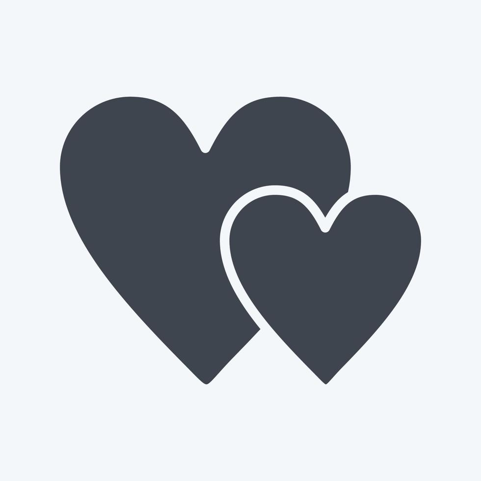 Icon Favorite. related to Contactless symbol. glyph style. simple design editable. simple illustration vector
