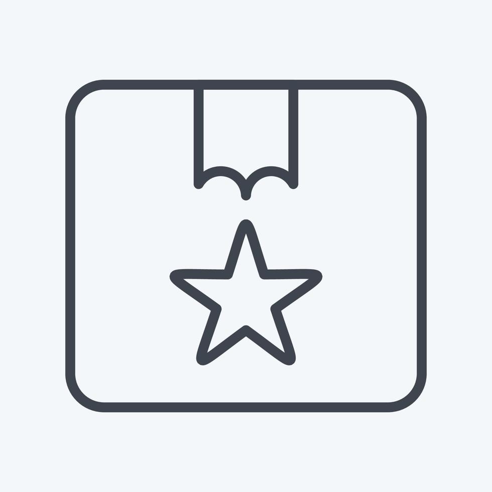 Icon Best Buy. related to Contactless symbol. Line Style. simple design editable. simple illustration vector