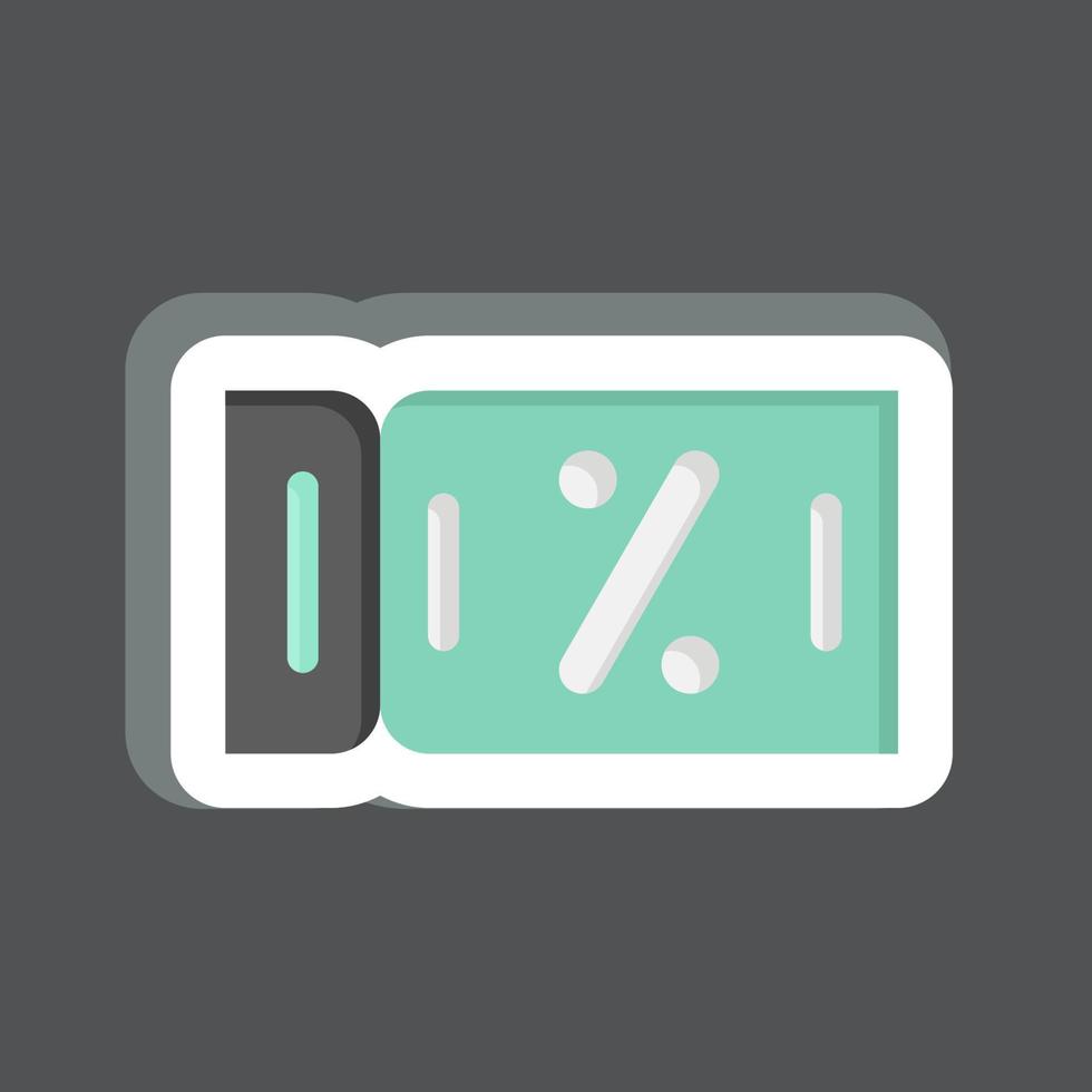 Sticker Discount Coupon. related to Contactless symbol. simple design editable. simple illustration vector