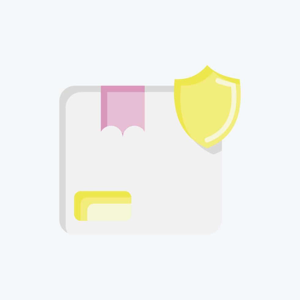 Icon Order Protection. related to Contactless symbol. Flat Style. simple design editable. simple illustration vector