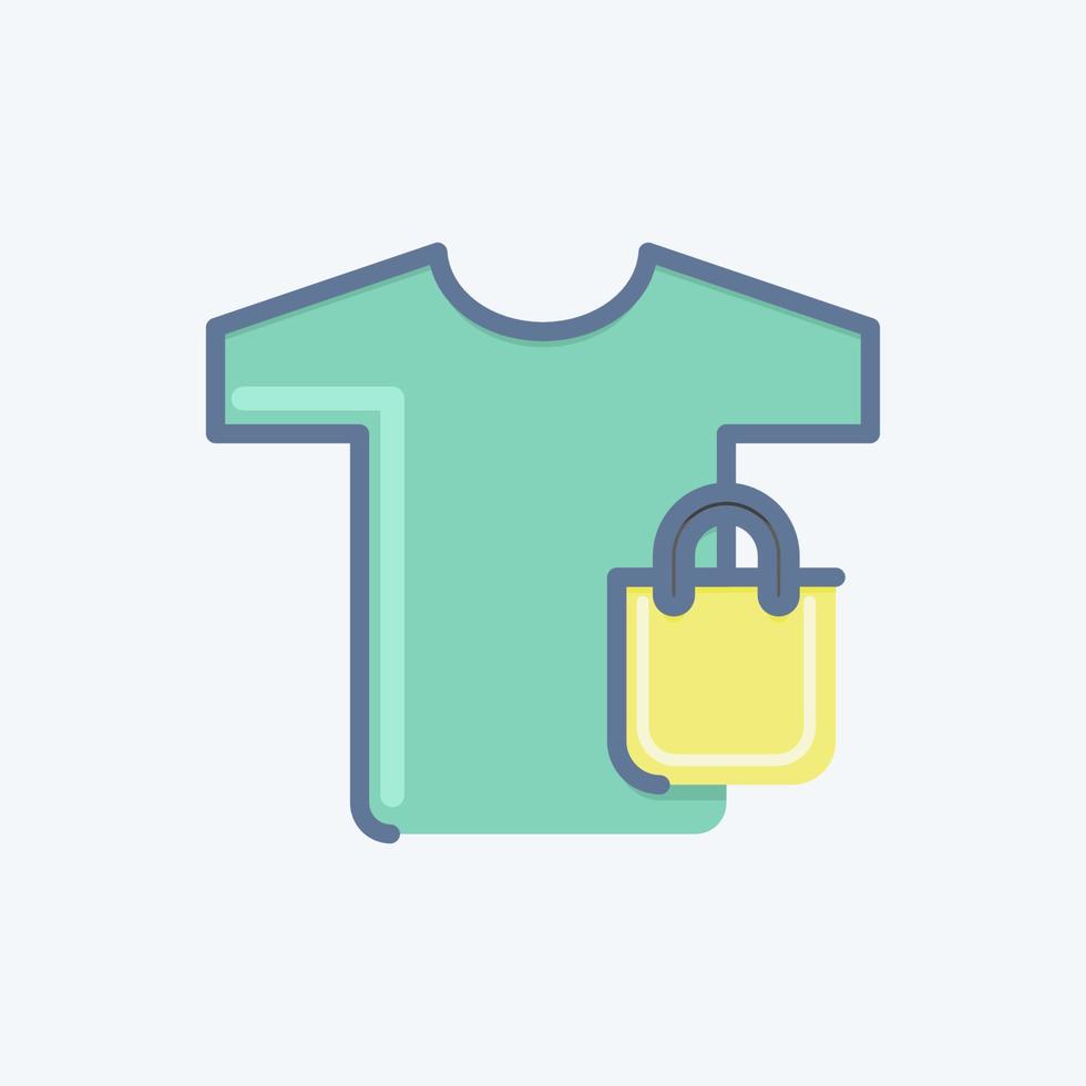 Icon Merchandise. related to Contactless symbol. Doodle Style. simple design editable. simple illustration vector