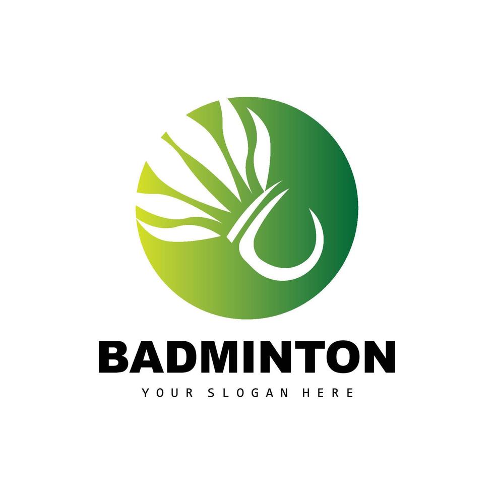 Badminton Logo, Sport Branch Design, Vector Abstract Badminton Players Silhouette Collection