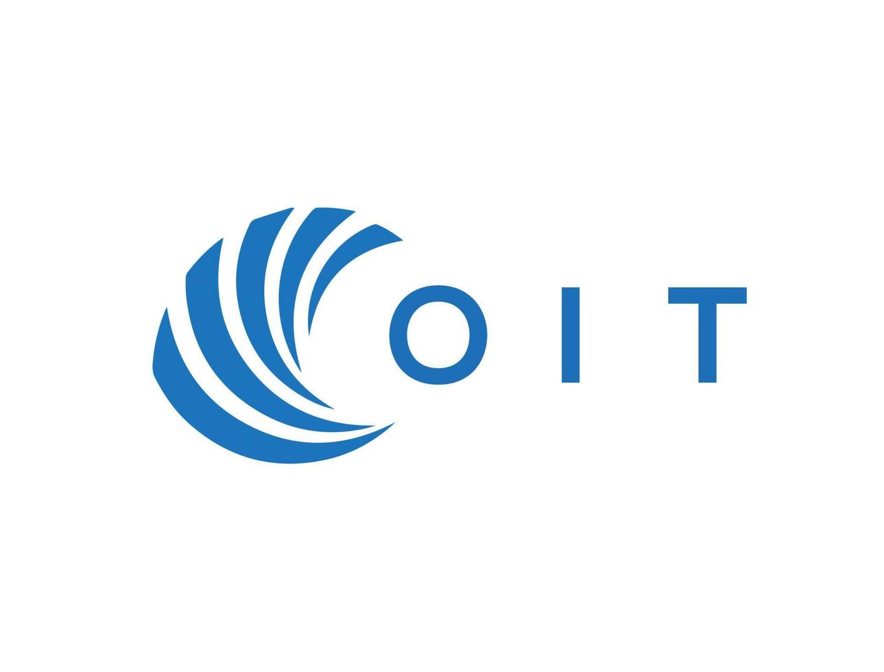 OIT letter logo design on white background. OIT creative circle letter logo concept. OIT letter design. vector