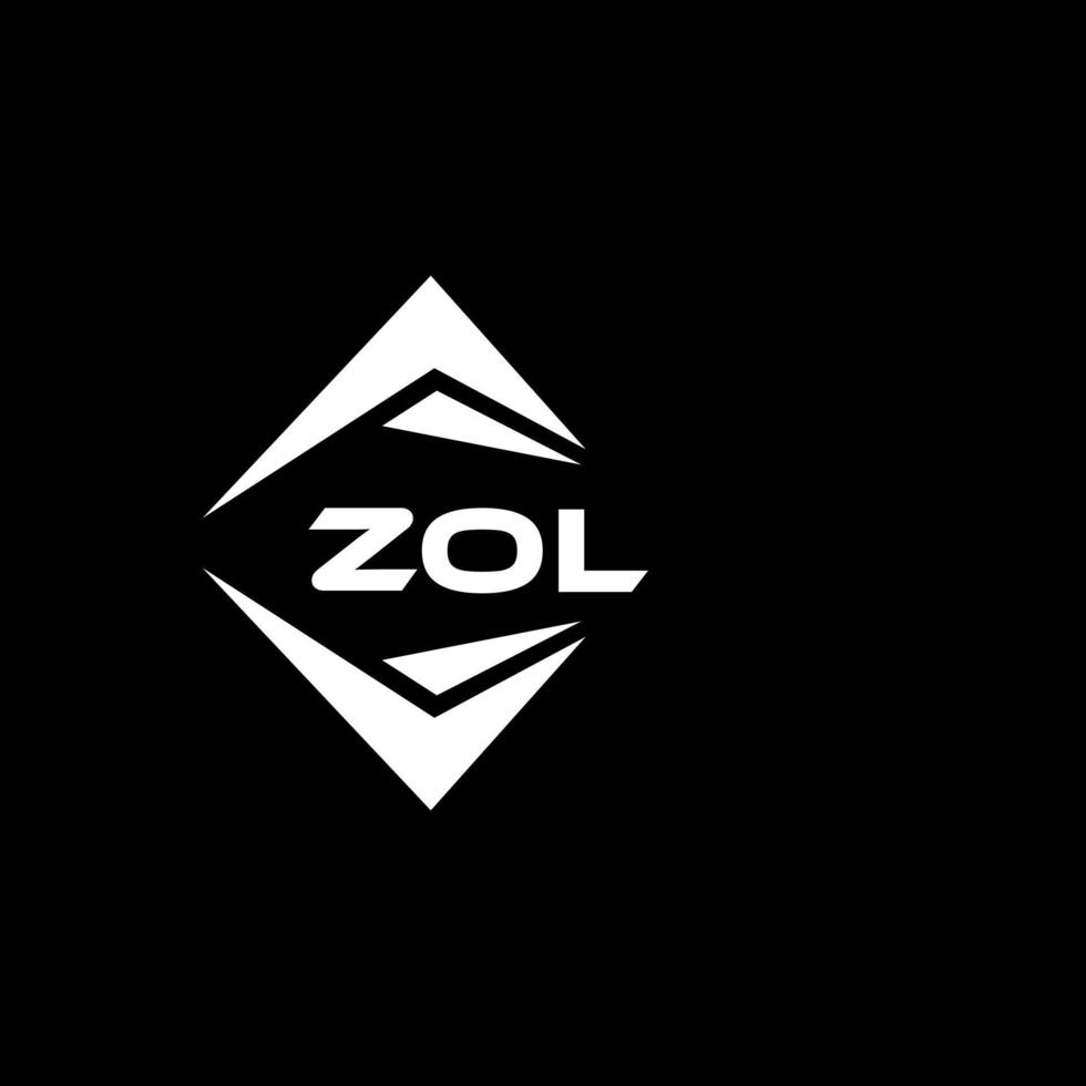zol resumen tecnología logo diseño en negro antecedentes. zol creativo iniciales letra logo concepto. vector