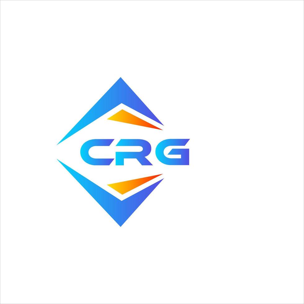 crg resumen tecnología logo diseño en blanco antecedentes. crg creativo iniciales letra logo concepto. vector