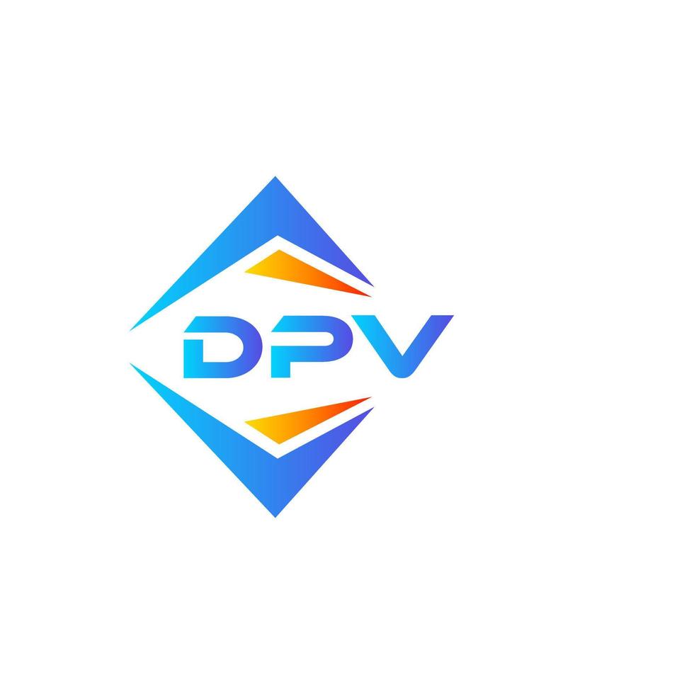 dpv resumen tecnología logo diseño en blanco antecedentes. dpv creativo iniciales letra logo concepto. vector