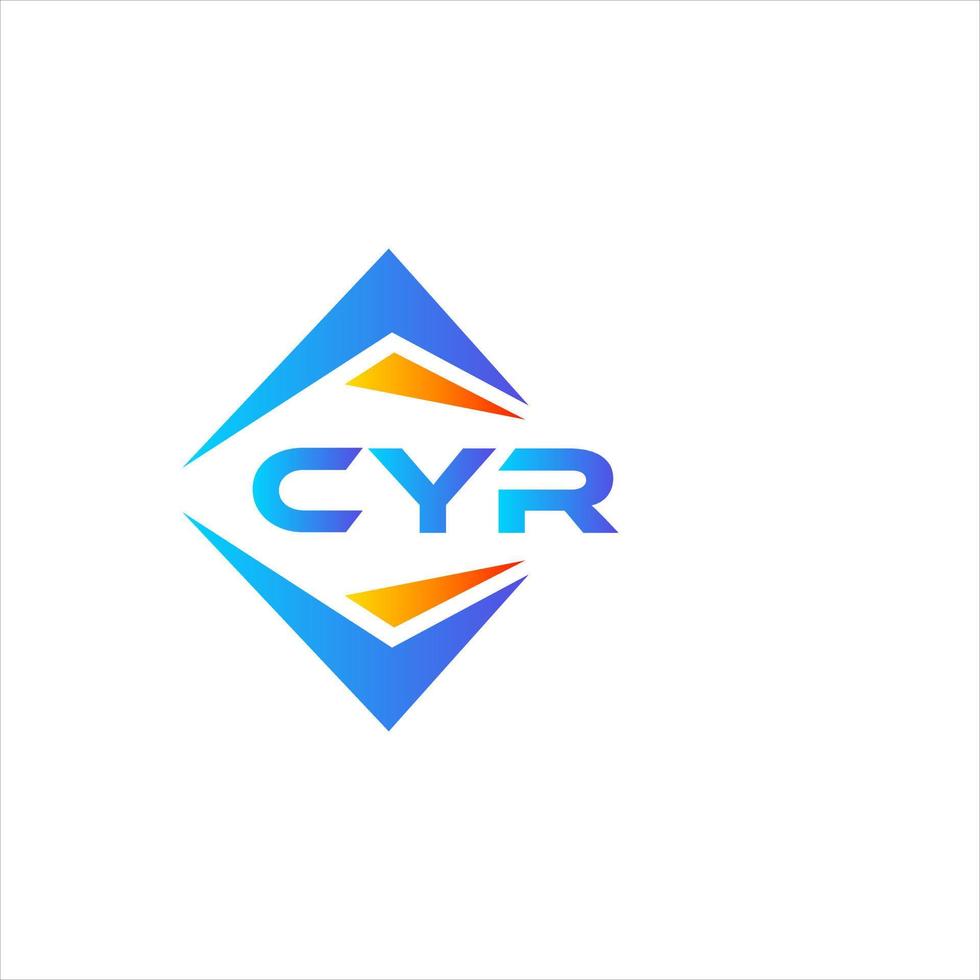 cyr resumen tecnología logo diseño en blanco antecedentes. cyr creativo iniciales letra logo concepto. vector