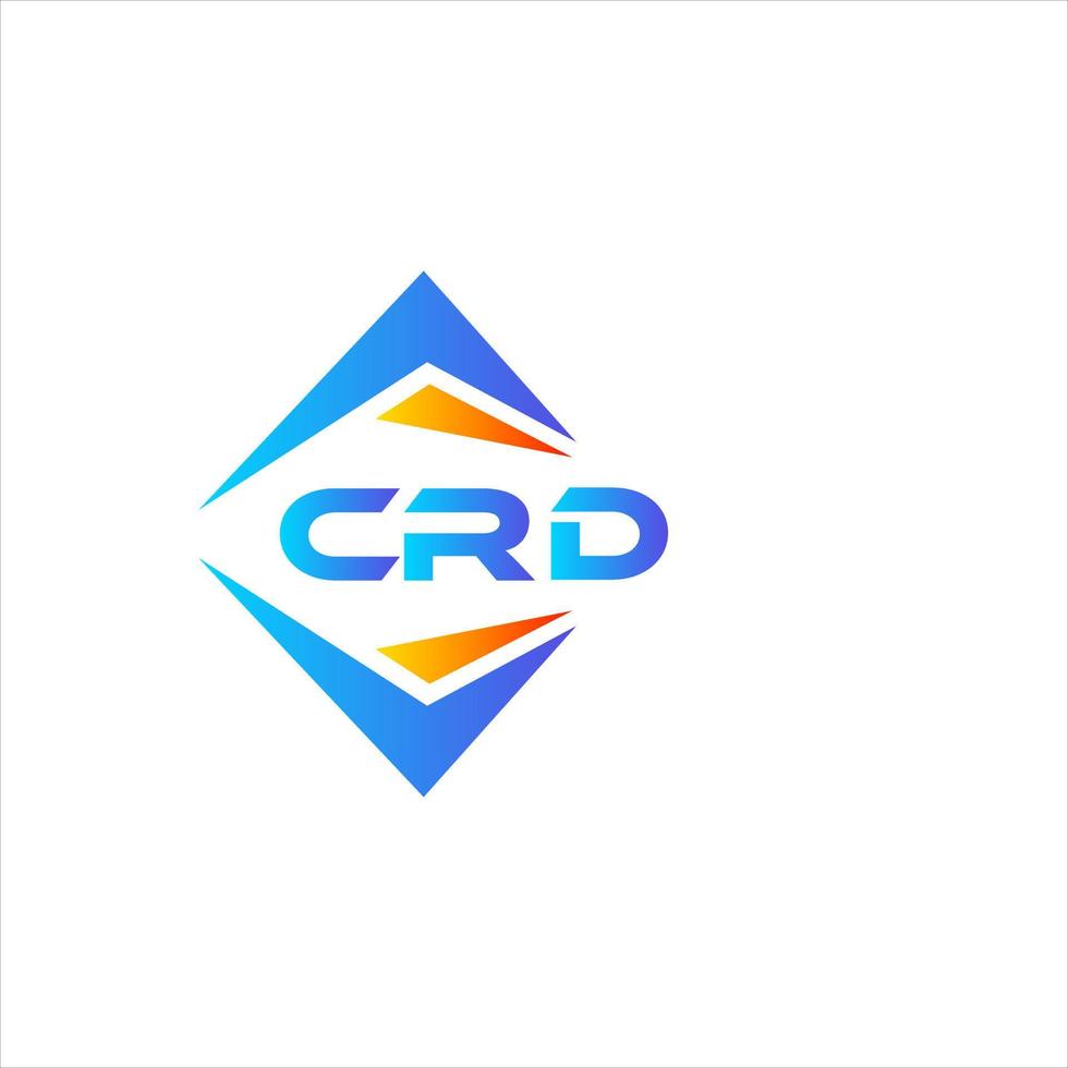 Crd resumen tecnología logo diseño en blanco antecedentes. Crd creativo iniciales letra logo concepto. vector