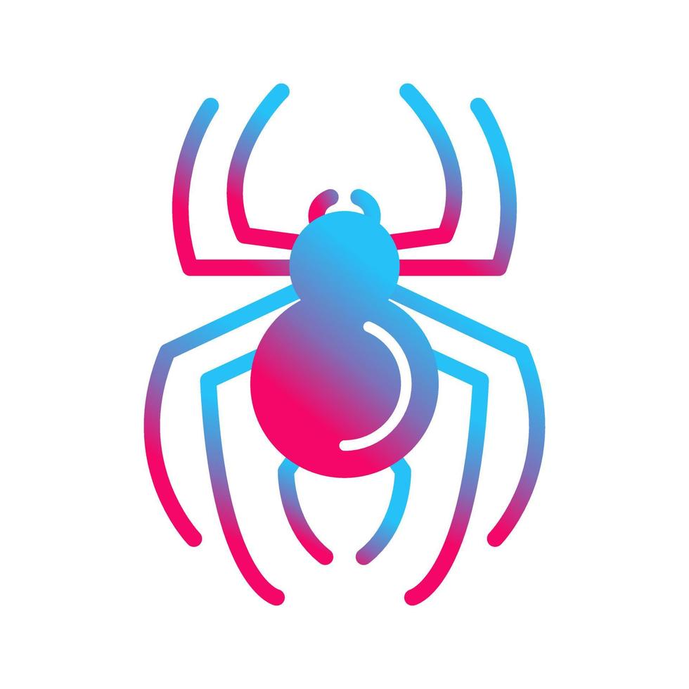 icono de vector de araña