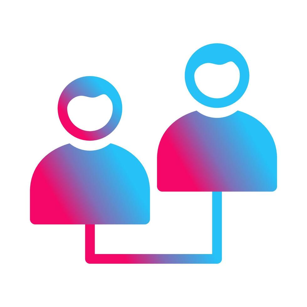Connected Profiles Vector Icon