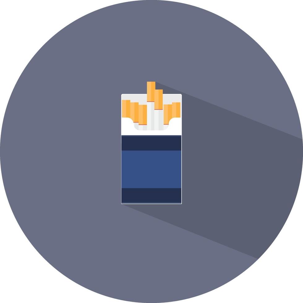 Pack of cigarettes, illustration, vector on a white background.