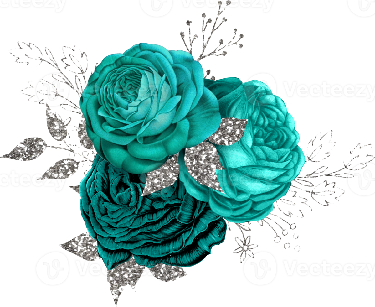 bouquet floreale ad acquerello png