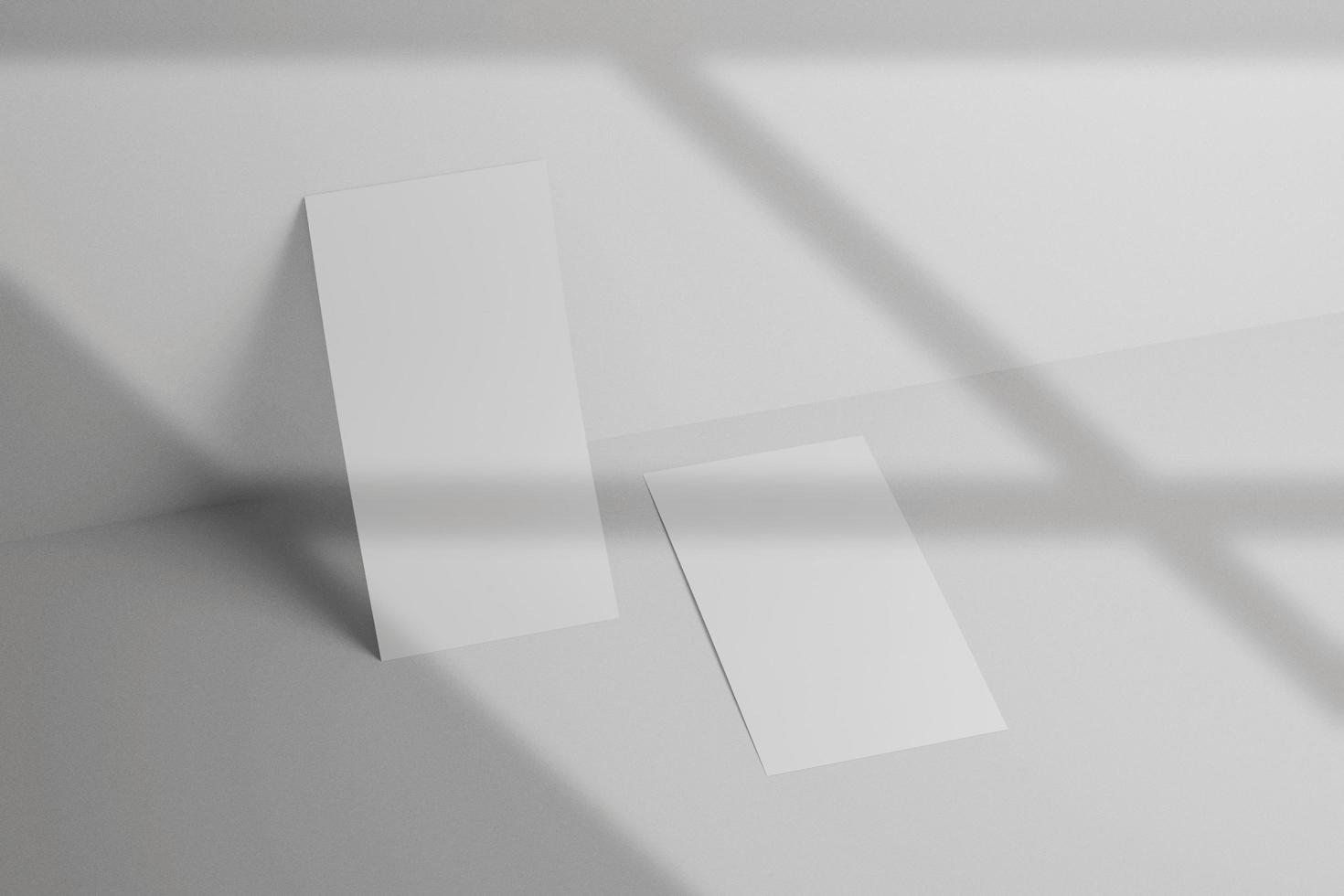 Blank DL size Flyer mockup photo