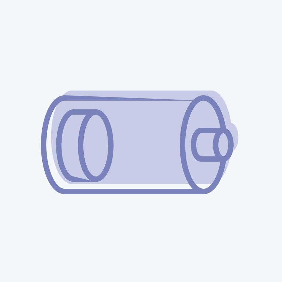 Icon Low Battery. suitable for Web Interface symbol. two tone style. simple design editable. design template vector. simple symbol illustration vector