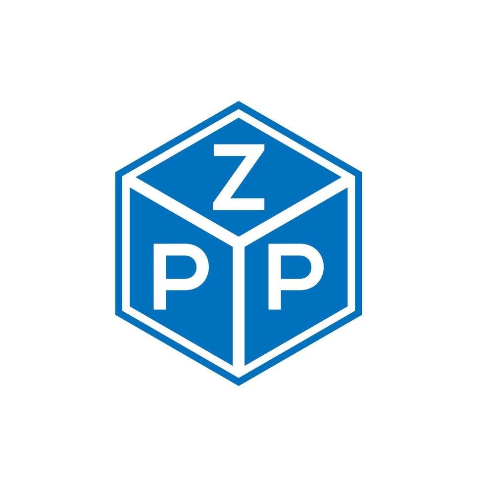 diseño de logotipo de letra zpp sobre fondo blanco. Concepto de logotipo de letra de iniciales creativas zpp. diseño de letras zpp. vector