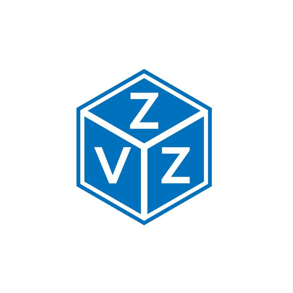 diseño de logotipo de letra zvz sobre fondo blanco. concepto de logotipo de letra inicial creativa zvz. diseño de letras zvz. vector