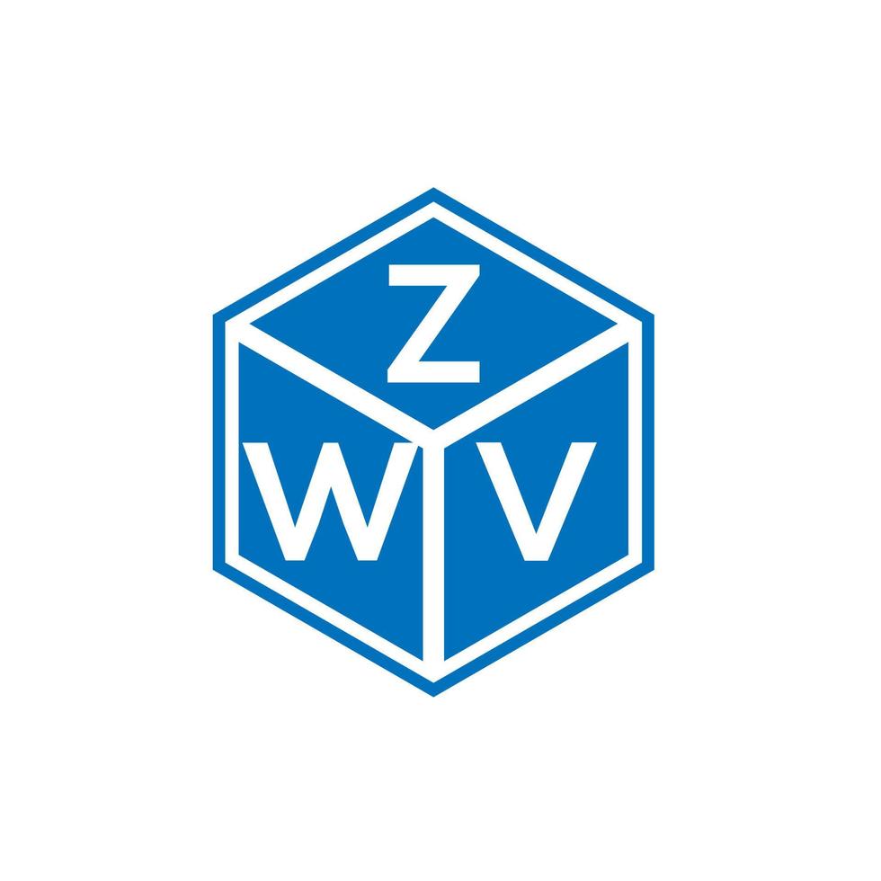 diseño de logotipo de letra zwv sobre fondo blanco. concepto de logotipo de letra inicial creativa zwv. diseño de letras zwv. vector